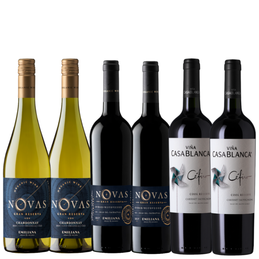 Pack Gran Reserva Cabernet Sauvignon - Chardonnay - Syrah Mourvédre