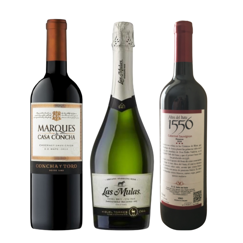 Pack Gran Reserva Cabernet Sauvignon y Espumante Las Mulas