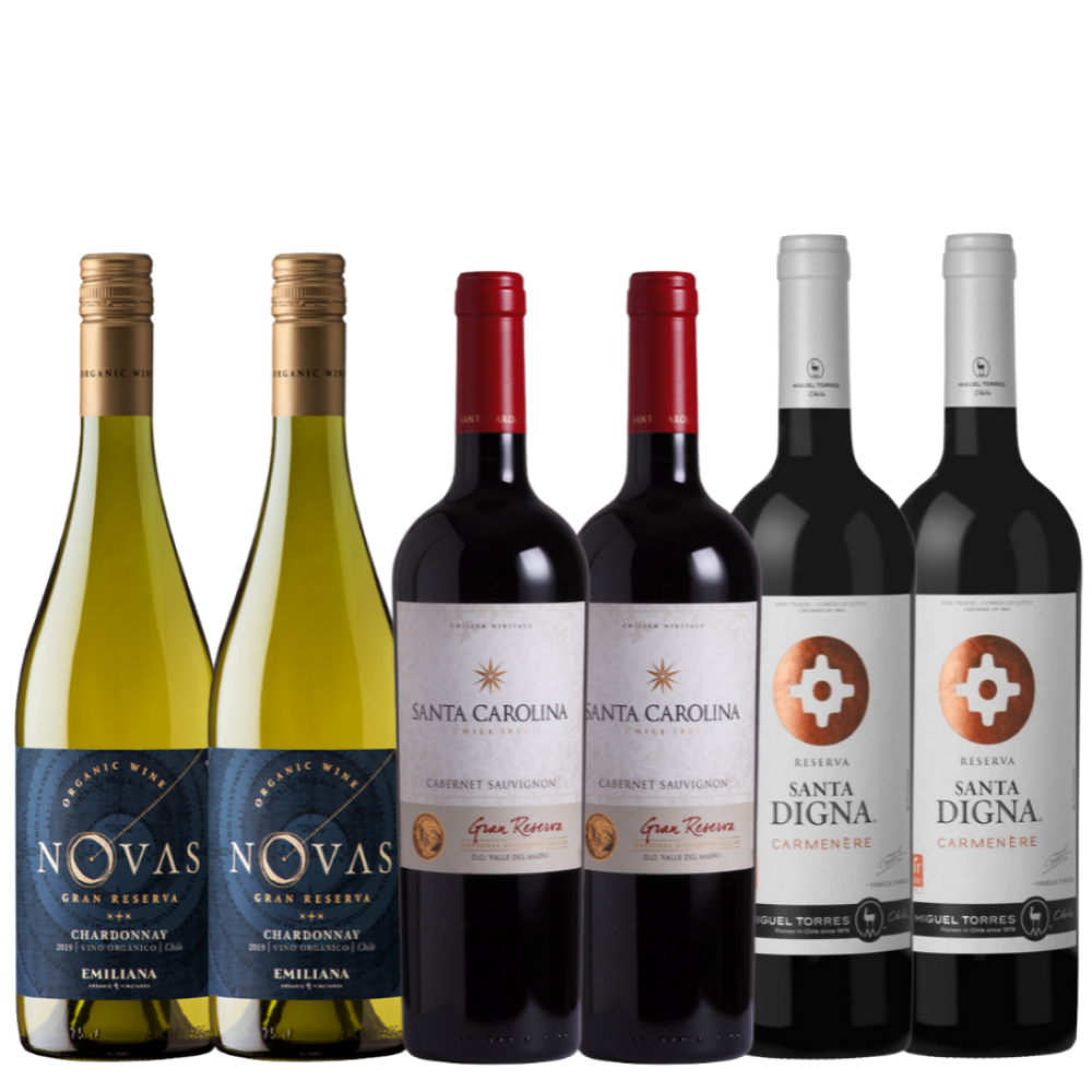 Pack Gran Reserva Chardonnay - Carménère - Cabernet Sauvignon