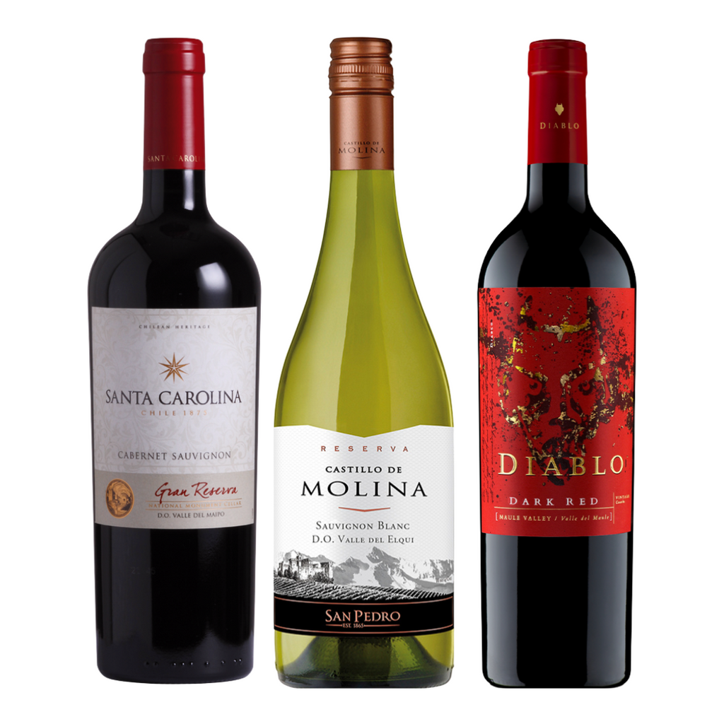 Pack Gran Reserva Cabernet Sauvignon Sauvignon Blanc y Dark Red